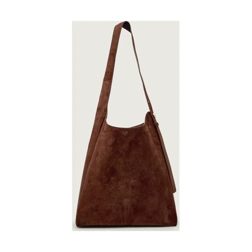 TORY BURCH Shopperka Romy | zamsz ze sklepu Gomez Fashion Store w kategorii Torby Shopper bag - zdjęcie 186610448