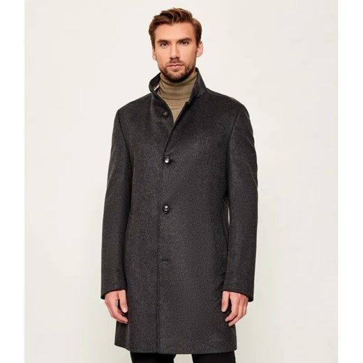 BOSS BLACK Wełniany płaszcz H-Hyde-SU-254 | z dodatkiem kaszmiru ze sklepu Gomez Fashion Store w kategorii Płaszcze męskie - zdjęcie 186611509