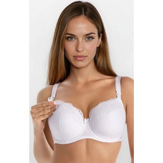 Ciążowy biustonosz do karmienia biały usztywniany Marte Mama 205, Kolor biały, Rozmiar 100B, Teyli ze sklepu Primodo w kategorii Biustonosze - zdjęcie 186612266