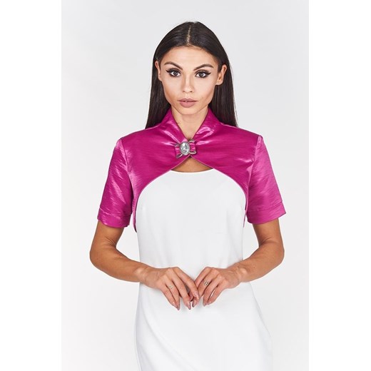 Żakiet FZA925 AMARANTOWY ŚREDNI ze sklepu fokus.pl w kategorii Marynarki damskie - zdjęcie 186612876