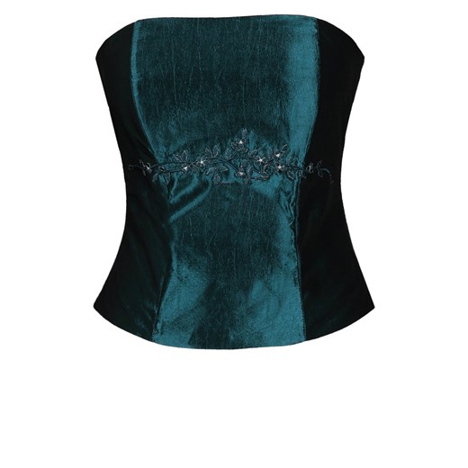 Gorset FGR042 NIEBIESKI MORSKI tafta ze sklepu fokus.pl w kategorii Bluzki damskie - zdjęcie 186613046