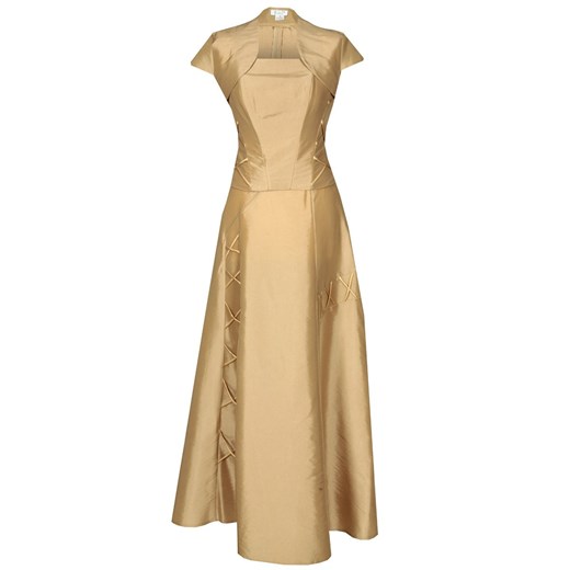 Sukienka FSU087 CAPPUCINO ze sklepu fokus.pl w kategorii Sukienki - zdjęcie 186613057