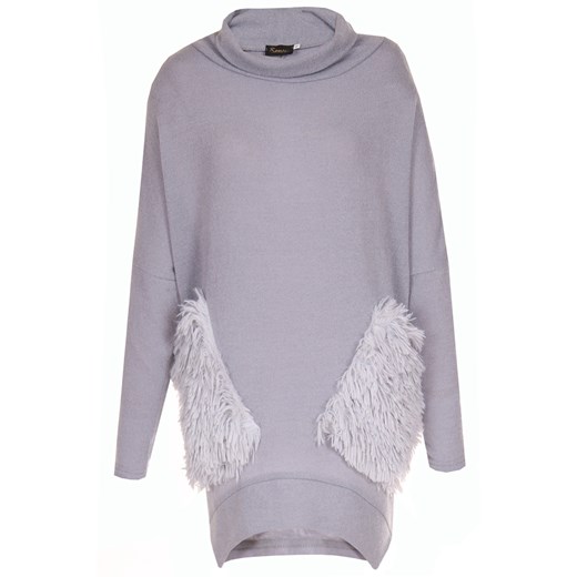 ROMATEX Bluzka M7506 szary jasny ze sklepu fokus.pl w kategorii Bluzy damskie - zdjęcie 186613066