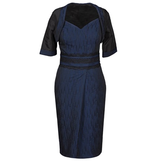 Sukienka FSU193 GRANATOWY JASNY ze sklepu fokus.pl w kategorii Komplety i garnitury damskie - zdjęcie 186613116