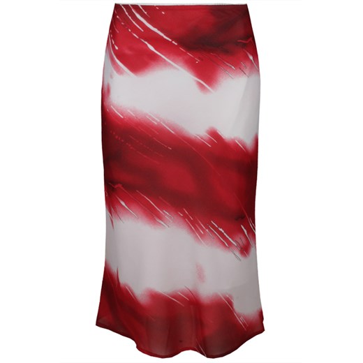 Spódnica FSP771 BIAŁY + MALINOWY ze sklepu fokus.pl w kategorii Spódnice - zdjęcie 186613255