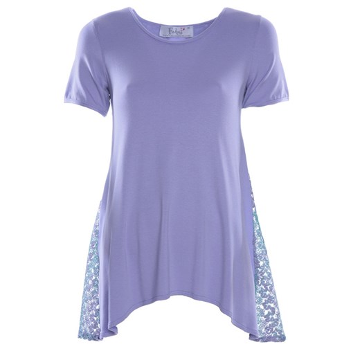 Tunika FTU611 TURKUSOWY+FIOLETOWY ze sklepu fokus.pl w kategorii Bluzki damskie - zdjęcie 186613315