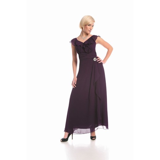 Suknia FSU734 ŚLIWKOWY CIEMNY ze sklepu fokus.pl w kategorii Sukienki - zdjęcie 186613649