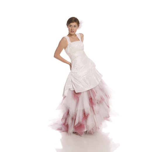 Suknia Ślubna FSS591 BIAŁY ze sklepu fokus.pl w kategorii Sukienki - zdjęcie 186613697