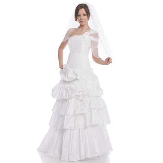 Suknia Ślubna FSS587 BIAŁY ze sklepu fokus.pl w kategorii Sukienki - zdjęcie 186613738