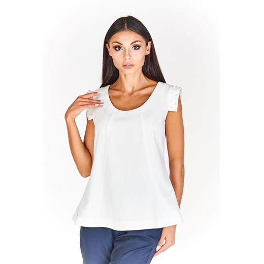 Bluzka FBZ940 EKRI ze sklepu fokus.pl w kategorii Bluzki damskie - zdjęcie 186613826