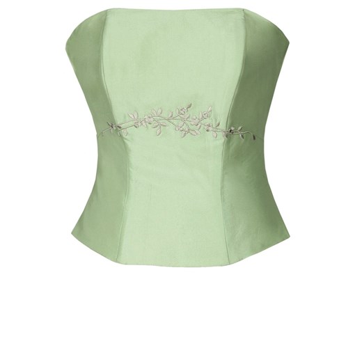 Gorset FGR042 SELEDYNOWY JASNY  tafta ze sklepu fokus.pl w kategorii Bluzki damskie - zdjęcie 186613879