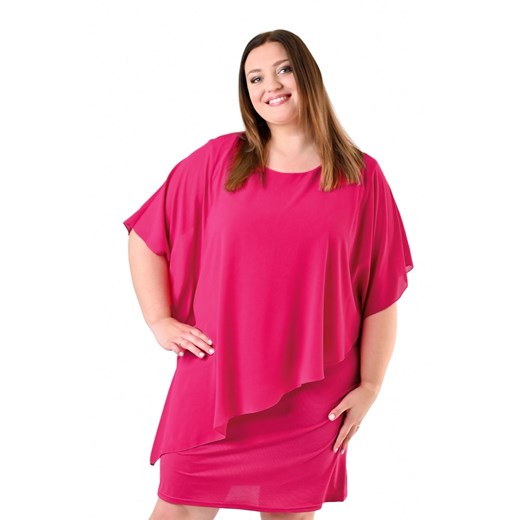 Sukienka FSU1085 MALINOWY ze sklepu fokus.pl w kategorii Sukienki - zdjęcie 186613956