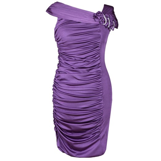 Sukienka FSU198 PURPUROWY ze sklepu fokus.pl w kategorii Sukienki - zdjęcie 186614076