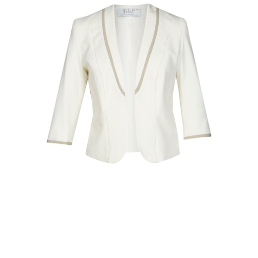 Żakiet FZA664 EKRI + BEŻOWY ze sklepu fokus.pl w kategorii Marynarki damskie - zdjęcie 186614119