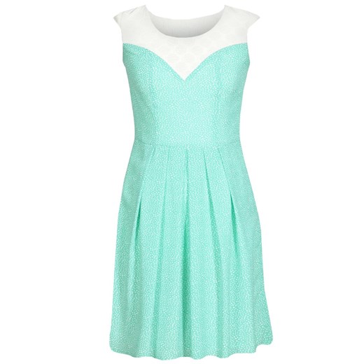 Sukienka FSU607 MIĘTOWY + EKRI ze sklepu fokus.pl w kategorii Sukienki - zdjęcie 186614248