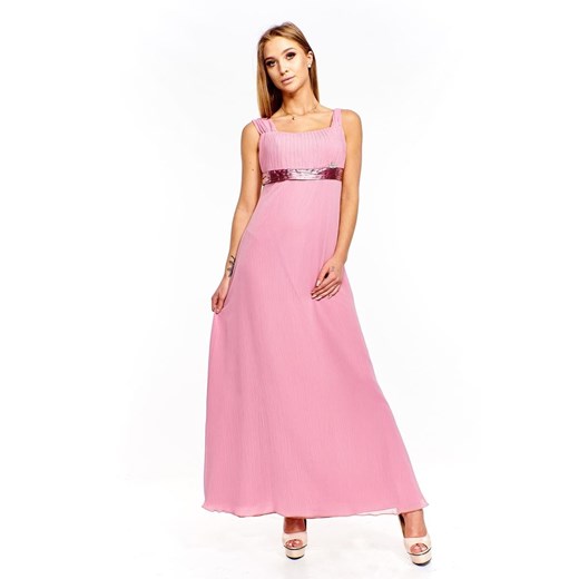 Sukienka FSU158 RÓŻ JASNY ze sklepu fokus.pl w kategorii Sukienki - zdjęcie 186614316