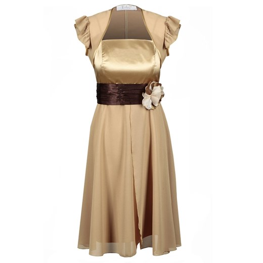 Sukienka FSU184 PIASKOWY CIEMNY ze sklepu fokus.pl w kategorii Sukienki - zdjęcie 186614659