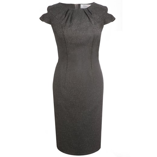 Sukienka FSU457 CZARNY + BRĄZOWY ze sklepu fokus.pl w kategorii Sukienki - zdjęcie 186614737