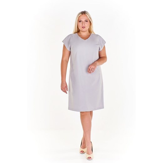 Sukienka FSU865 SZARY JASNY ze sklepu fokus.pl w kategorii Sukienki - zdjęcie 186614998