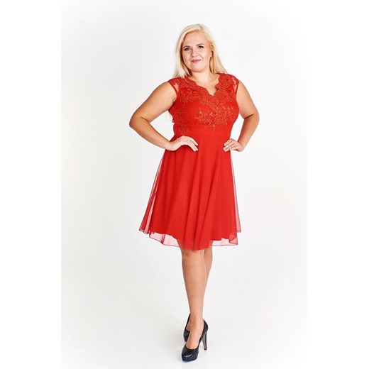 Sukienka FSU935 CZERWONY ze sklepu fokus.pl w kategorii Sukienki - zdjęcie 186615476