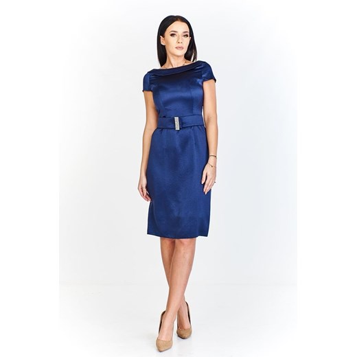 Sukienka FSU199 GRANATOWY ze sklepu fokus.pl w kategorii Sukienki - zdjęcie 186616435