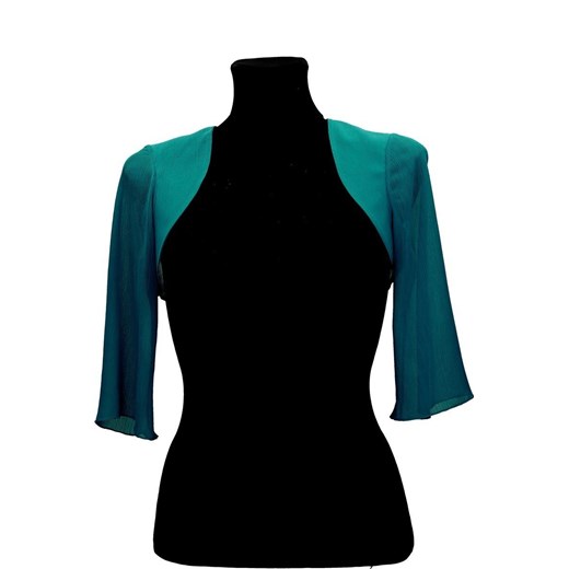 Bolerko FBL174 TURKUS CIEMNY ze sklepu fokus.pl w kategorii Marynarki damskie - zdjęcie 186616448