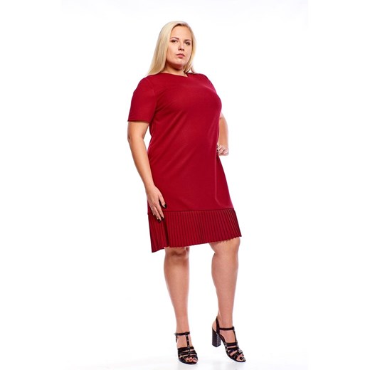 Sukienka FSU928 BORDOWY ze sklepu fokus.pl w kategorii Sukienki - zdjęcie 186616466