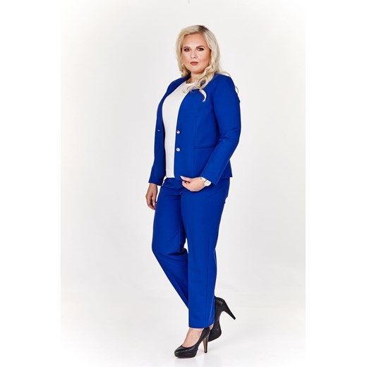 Żakiet FZA872 CHABROWY CIEMNY ze sklepu fokus.pl w kategorii Marynarki damskie - zdjęcie 186616559