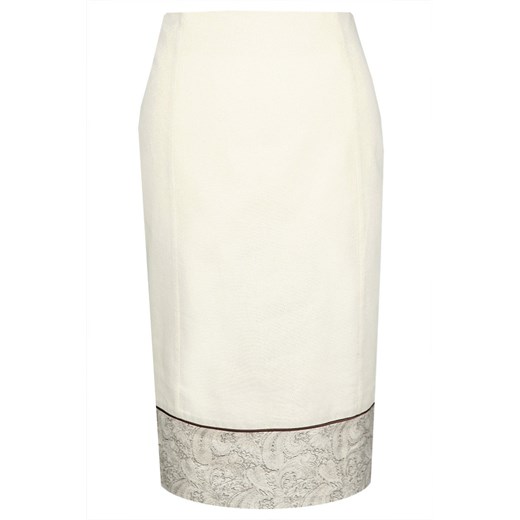 Spódnica FSP675 EKRI CIEMNE + SZAMAPN Złota Nić ze sklepu fokus.pl w kategorii Spódnice - zdjęcie 186617205