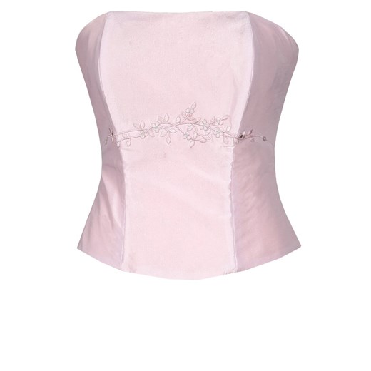 Gorset FGR042 RÓŻOWY JASNY tafta ze sklepu fokus.pl w kategorii Bluzki damskie - zdjęcie 186617398