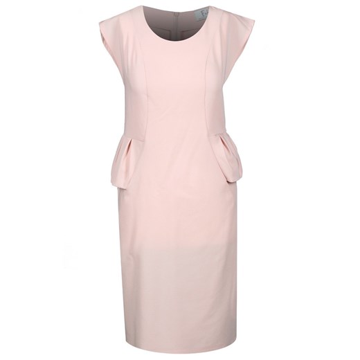 Sukienka FSU367 ŁOSOSIOWY JASNY ze sklepu fokus.pl w kategorii Sukienki - zdjęcie 186617415