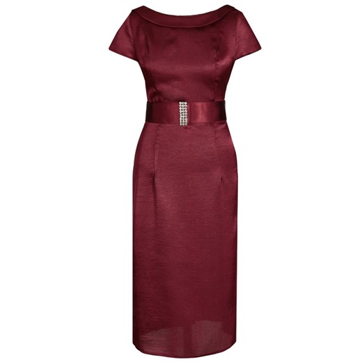 Sukienka FSU199 BURGUNDOWY ze sklepu fokus.pl w kategorii Sukienki - zdjęcie 186617537