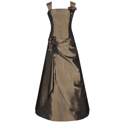 Sukienka FSU059 CZEKOLADOWY CIEMNY ze sklepu fokus.pl w kategorii Sukienki - zdjęcie 186617598