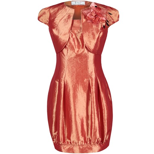 Sukienka FSU182 POMARAŃCZOWY ze sklepu fokus.pl w kategorii Sukienki - zdjęcie 186617979