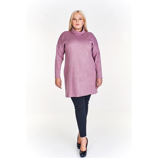 Sukienka FSU889 RÓŻOWY BRUDNY ze sklepu fokus.pl w kategorii Sukienki - zdjęcie 186618007