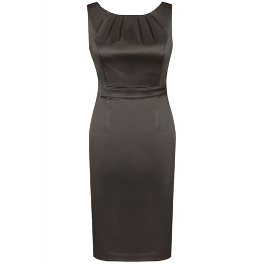 Sukienka FSU795 CZEKOLADOWY CIEMNY ze sklepu fokus.pl w kategorii Sukienki - zdjęcie 186618206