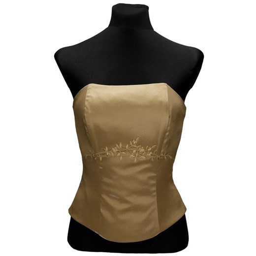 Gorset FGR042 ZIELONY ZGNIŁY ze sklepu fokus.pl w kategorii Bluzki damskie - zdjęcie 186618366