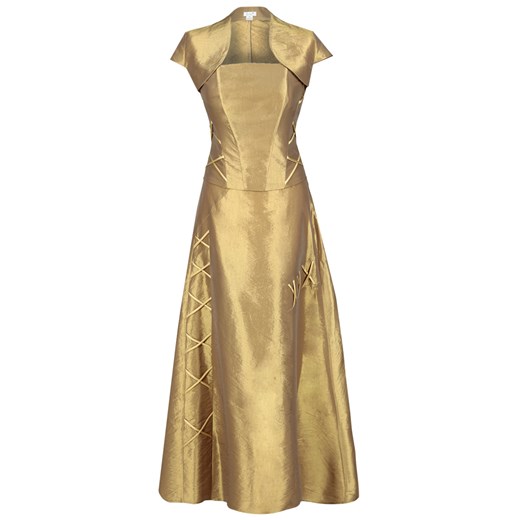 Sukienka FSU087 ZŁOTY ŚREDNI ze sklepu fokus.pl w kategorii Sukienki - zdjęcie 186618396