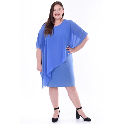 Sukienka FSU1085 BŁĘKITNY ze sklepu fokus.pl w kategorii Sukienki - zdjęcie 186618455