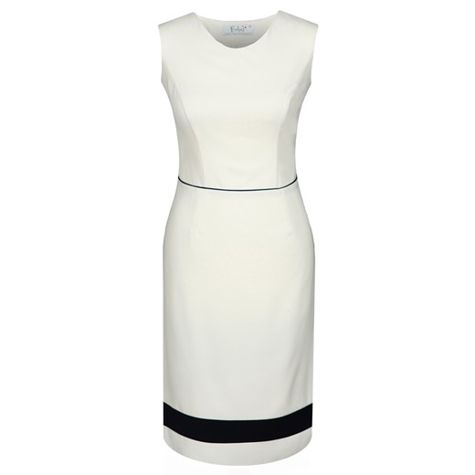 Sukienka FSU681 EKRI GRANATOWY ze sklepu fokus.pl w kategorii Sukienki - zdjęcie 186618499