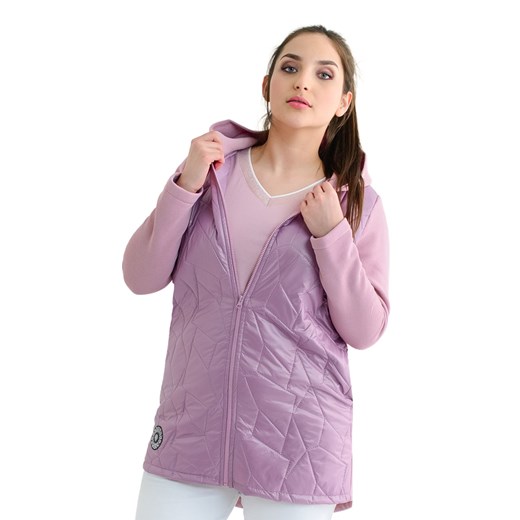 Kurtka FKU1067 RÓŻOWY ze sklepu fokus.pl w kategorii Kurtki damskie - zdjęcie 186618556