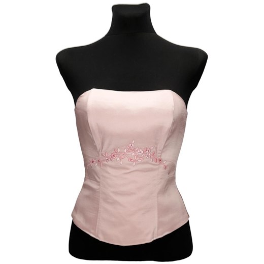 Gorset FGR042 RÓŻOWY BLADY ze sklepu fokus.pl w kategorii Bluzki damskie - zdjęcie 186618765