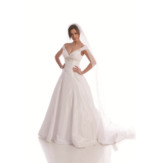 Suknia Ślubna FSS521 BIAŁY ze sklepu fokus.pl w kategorii Sukienki - zdjęcie 186618939