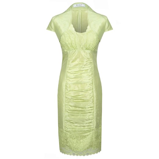 Sukienka FSU178 ZIELONY ze sklepu fokus.pl w kategorii Sukienki - zdjęcie 186619108