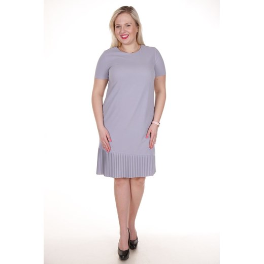 Sukienka FSU928 SZARY JASNY ze sklepu fokus.pl w kategorii Sukienki - zdjęcie 186619159