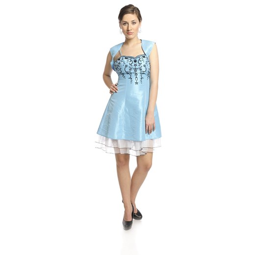 Suknia FSU731 TURKUS ze sklepu fokus.pl w kategorii Sukienki - zdjęcie 186619236