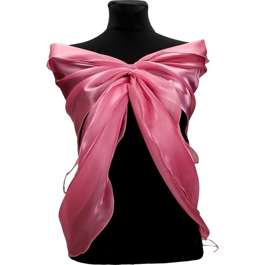 Szal FSZ056 RÓŻOWY ze sklepu fokus.pl w kategorii Szaliki i chusty damskie - zdjęcie 186619287