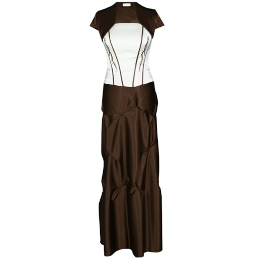 Sukienka FSU133 CZEKOLADOWY ze sklepu fokus.pl w kategorii Sukienki - zdjęcie 186619565