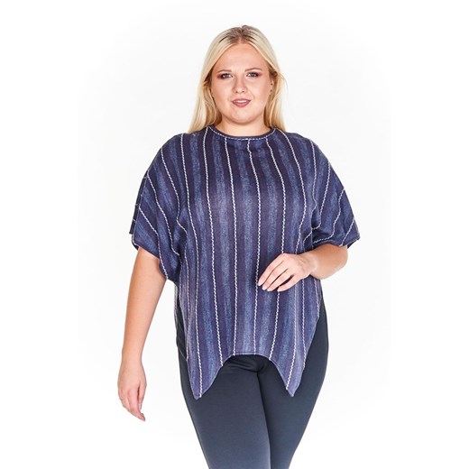 Wdzianko FWD411 GRANATOWY ze sklepu fokus.pl w kategorii Bluzki damskie - zdjęcie 186619595