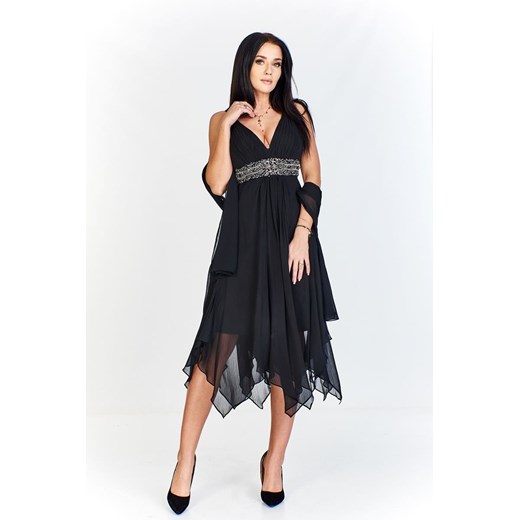 Suknia FSU712 CZARNY ze sklepu fokus.pl w kategorii Sukienki - zdjęcie 186619767